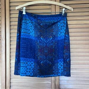 RW&CO Patchwork Paisley Wrap Mini Skirt Women’s Size 0